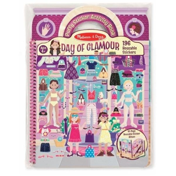 Melissaanddoug Melissa And Doug 9412 Deluxe Puffy Sticker Album - Day of Glamour 9412